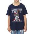 Miniatyrbilde 3 av 5: Tom And Jerry Girls Christmas Fair Isle Cotton T-Shirt
