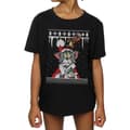 Miniatyrbilde 3 av 5: Tom And Jerry Girls Christmas Fair Isle Cotton T-Shirt