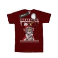 Miniatyrbilde 1 av 5: Tom And Jerry Girls Christmas Fair Isle Cotton T-Shirt