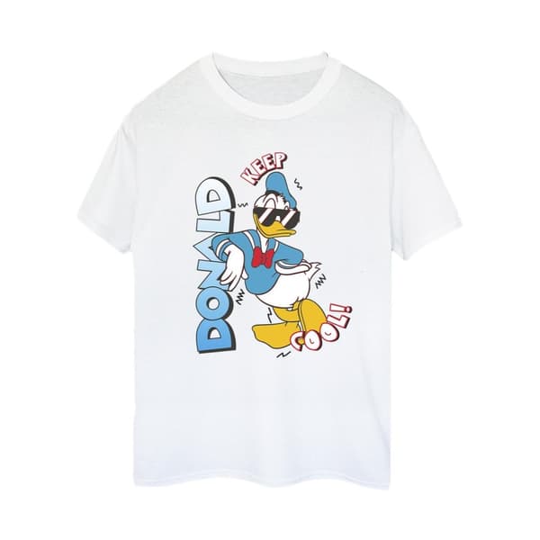 Disney Womens/Ladies Donald Duck Cool Cotton Boyfriend T-Shirt