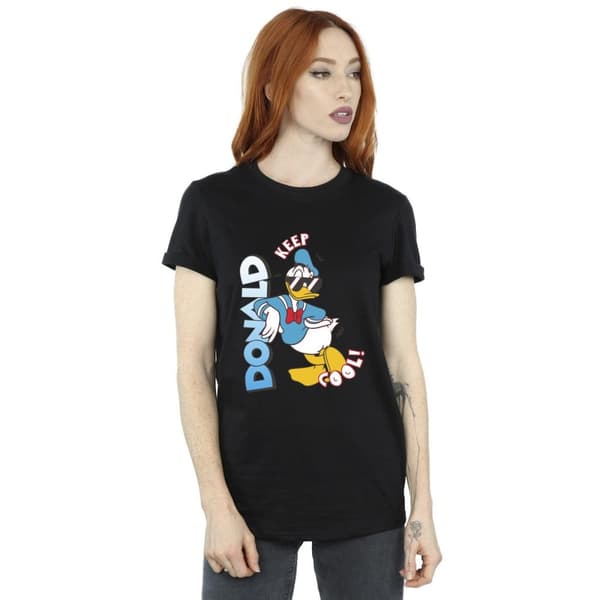Disney Dam/Tjej Donald Duck Cool Bomull Boyfriend T-shirt