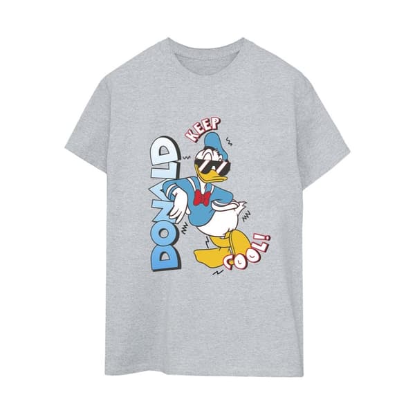 Disney Womens/Ladies Donald Duck Cool Cotton Boyfriend T-Shirt