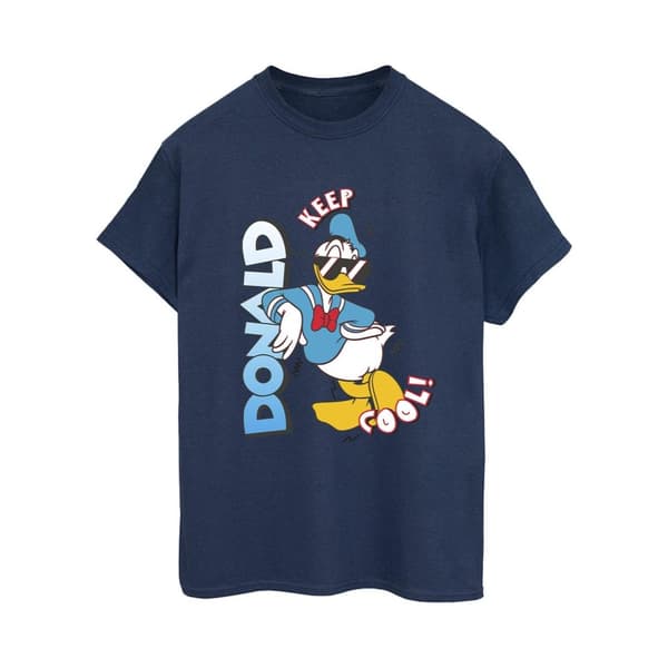 Disney Womens/Ladies Donald Duck Cool Cotton Boyfriend T-Shirt
