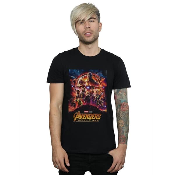 Marvel T-shirt med affisch från Avengers Infinity War för herrar