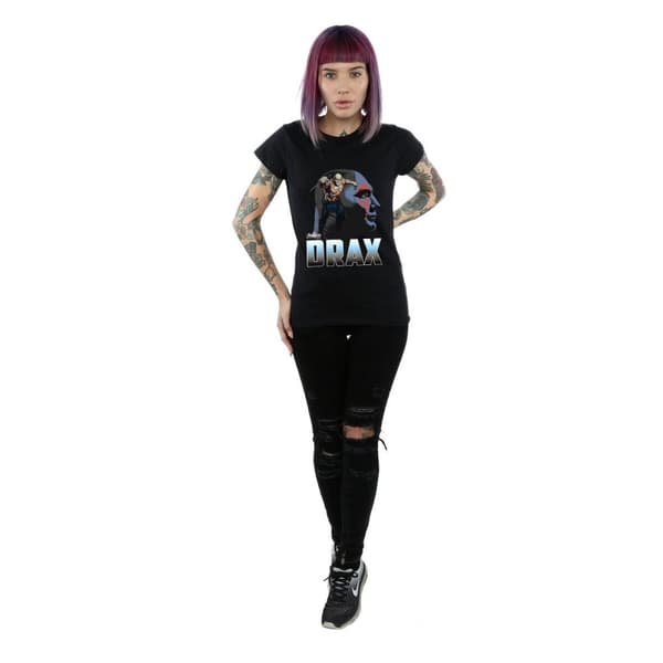 Marvel Womens/Ladies Avengers Infinity War Drax Character Cotton T-Shirt