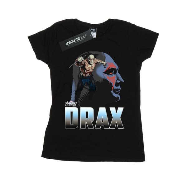 Marvel Womens/Ladies Avengers Infinity War Drax Character Cotton T-Shirt