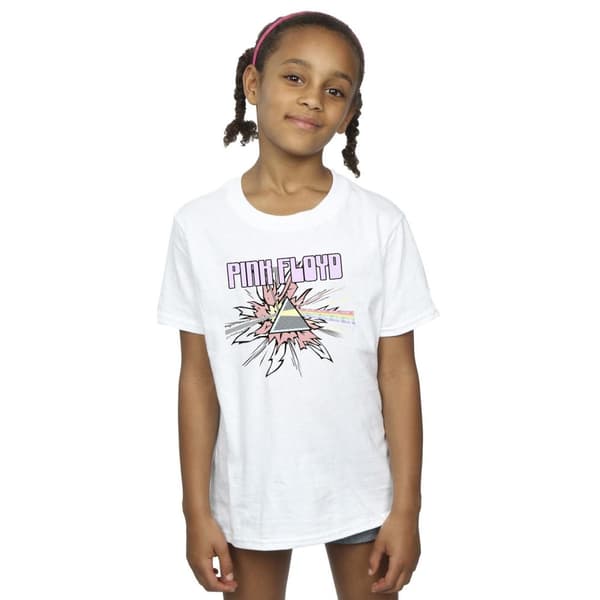Pink Floyd Girls Pastel Triangle Cotton T-Shirt