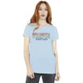Miniatyrbillede 2 af 3: Netflix Womens/Ladies Stranger Things Rainbow Dot Logo Cotton Boyfriend T-Shirt
