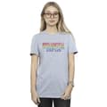 Miniatyrbillede 2 af 3: Netflix Womens/Ladies Stranger Things Rainbow Dot Logo Cotton Boyfriend T-Shirt