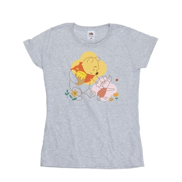 Disney Dam/kvinnor Winnie The Pooh Piglet T-shirt i bomull