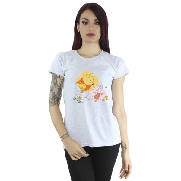 Disney Dam/kvinnor Winnie The Pooh Piglet T-shirt i bomull