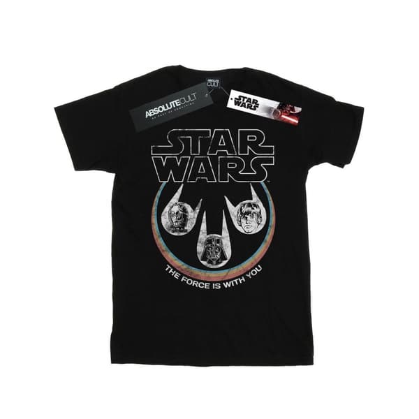Star Wars Girls Retro Heads Cotton T-Shirt
