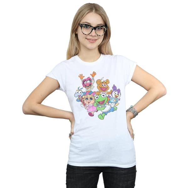 Disney Womens/Ladies The Muppets Muppet Babies Colour Group Cotton T-Shirt