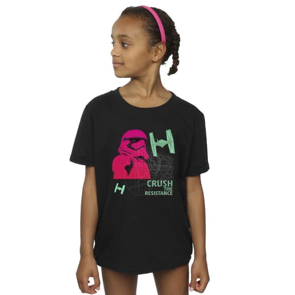 Star Wars Första ordningens stormtrooper Neon bomulls-T-shirt för flickor
