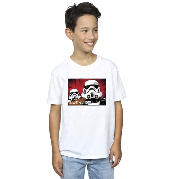 Star Wars Japansk t-shirt med stormtrooper för pojkar