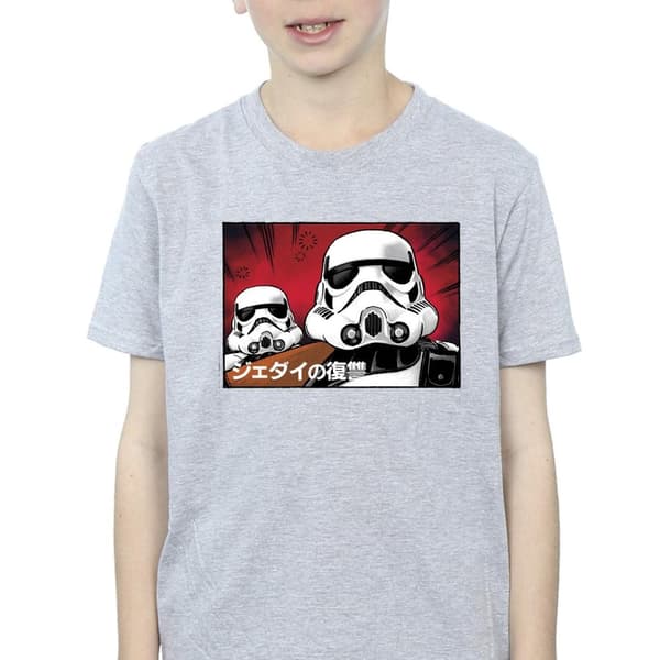 Star Wars Japansk t-shirt med stormtrooper för pojkar