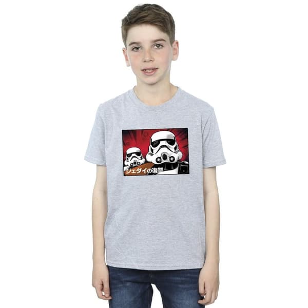 Star Wars Japansk t-shirt med stormtrooper för pojkar