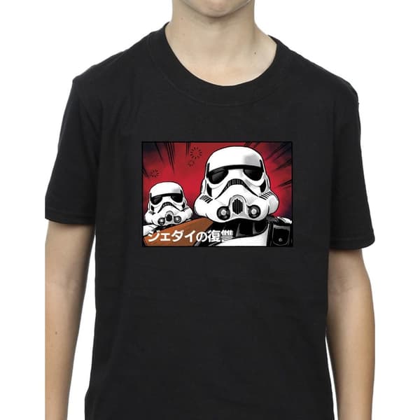Star Wars Japansk t-shirt med stormtrooper för pojkar