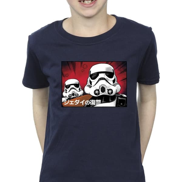 Star Wars Japansk t-shirt med stormtrooper för pojkar