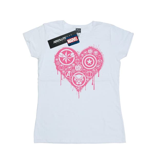 Marvel Womens/Ladies I Heart Avengers Cotton T-Shirt