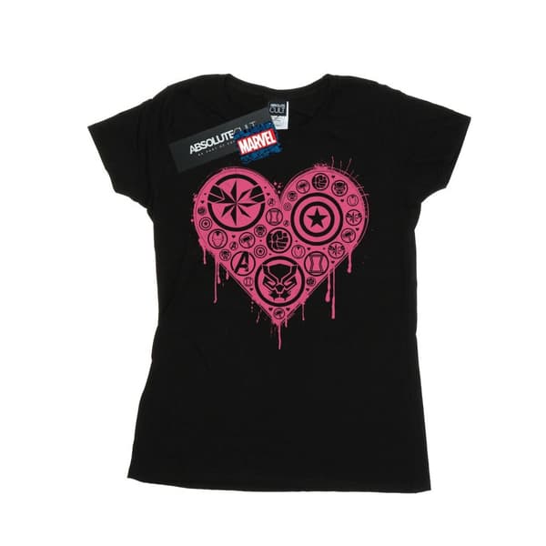 Marvel Womens/Ladies I Heart Avengers Cotton T-Shirt
