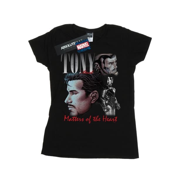Marvel Dam/Tjej Tony Stark Homage T-shirt i bomull