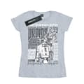 Miniatyrbilde 1 av 4: Star Wars Womens/Ladies R2-D2 And C-3PO Rock Poster Cotton T-Shirt