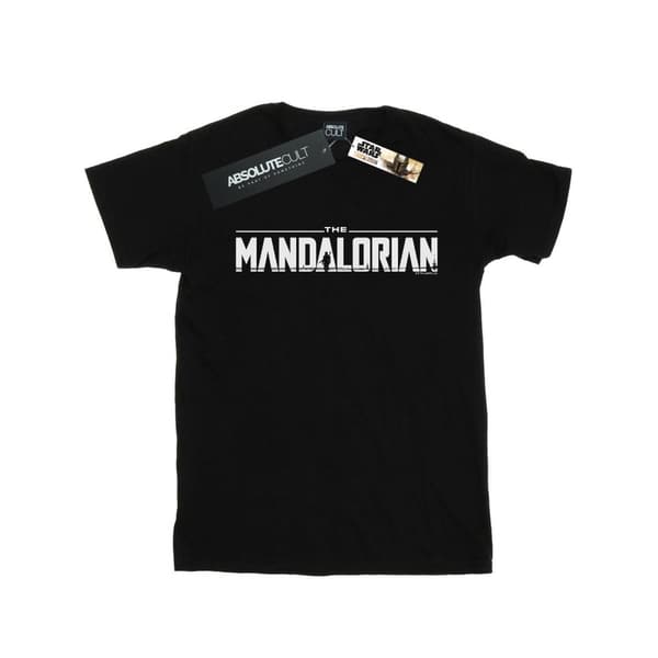 Star Wars Pojkar - The Mandalorian - T-shirt med logotyp