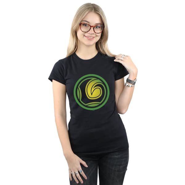 Marvel Womens/Ladies Loki Symbol Cotton T-Shirt