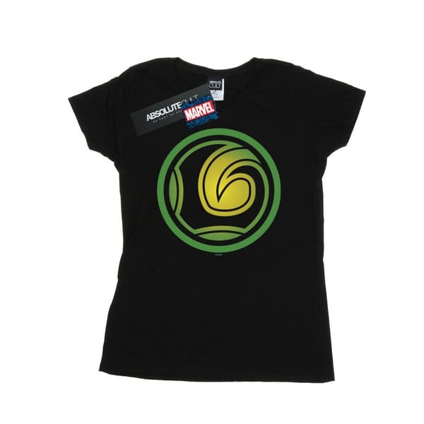 Marvel Womens/Ladies Loki Symbol Cotton T-Shirt