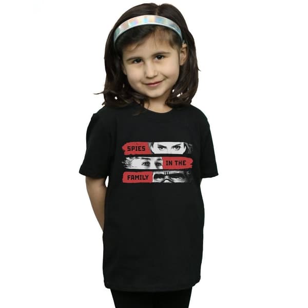 Marvel Girls Black Widow Movie Spies In The Family Cotton T-Shirt