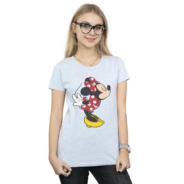Disney Dam/Tjej Minnie Mouse Split Kiss T-shirt i bomull