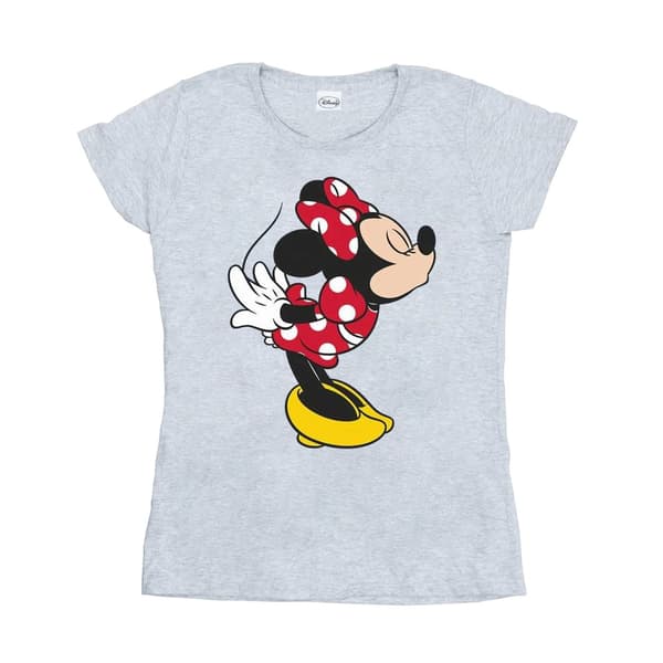 Disney Dam/Tjej Minnie Mouse Split Kiss T-shirt i bomull