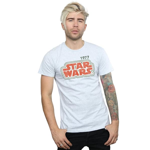 Star Wars Mens Retro Outline T-Shirt