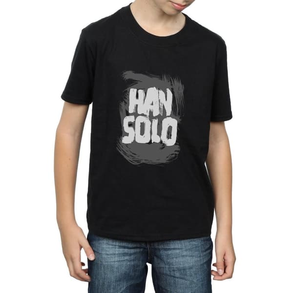 Star Wars Boys Han Solo Text T-Shirt