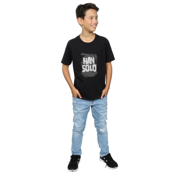 Star Wars Boys Han Solo Text T-Shirt