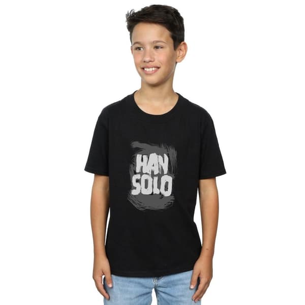 Star Wars Boys Han Solo Text T-Shirt