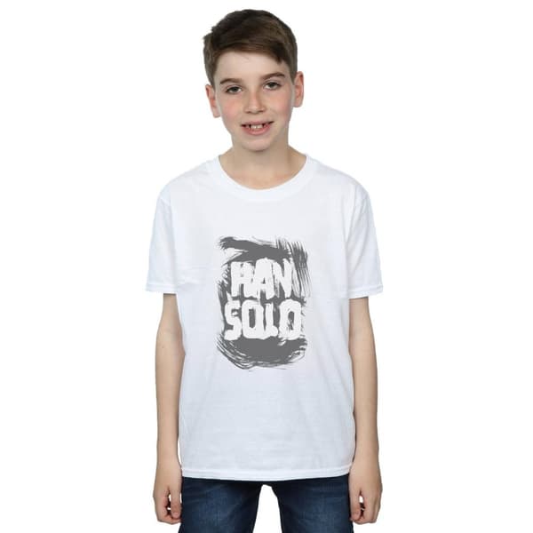 Star Wars Boys Han Solo Text T-Shirt