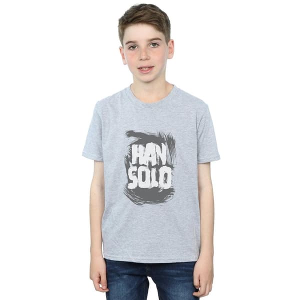 Star Wars Boys Han Solo Text T-Shirt