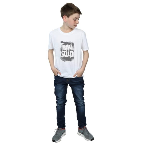 Star Wars Boys Han Solo Text T-Shirt