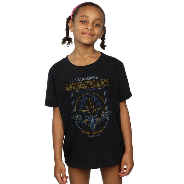 Marvel Guardians Of The Galaxy Interstellar Flights T-shirt i bomull för flickor