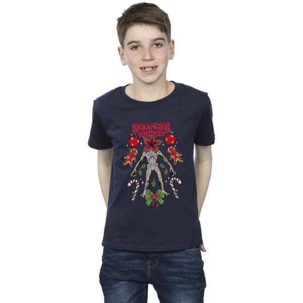 Netflix Boys Stranger Things Christmas Demogorgon T-Shirt