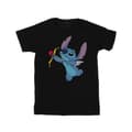 Miniatyrbild 1 av 3: Disney Lilo And Stitch Stitch Cupid Valentines T-shirt i bomull för flickor