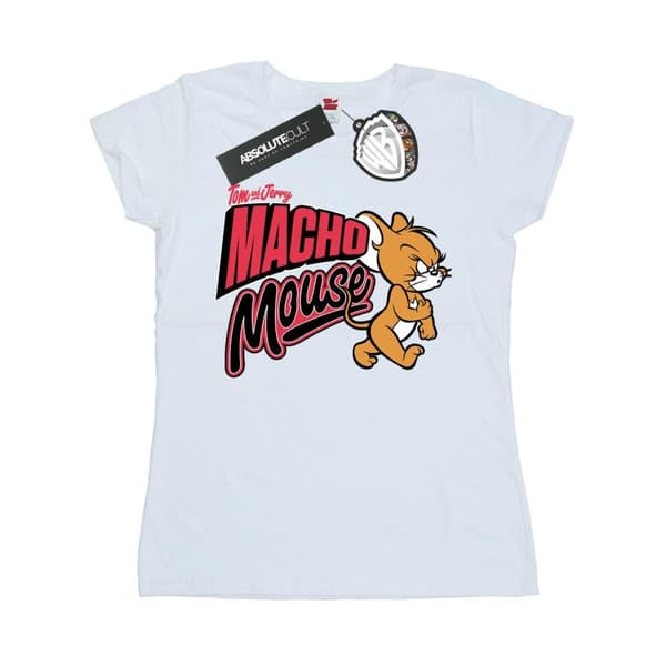 Tom And Jerry Womens/Ladies Macho Mouse Cotton T-Shirt