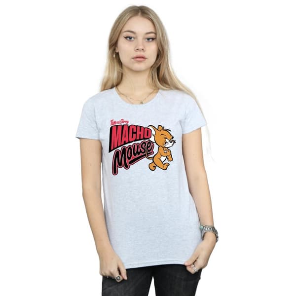 Tom And Jerry Womens/Ladies Macho Mouse Cotton T-Shirt