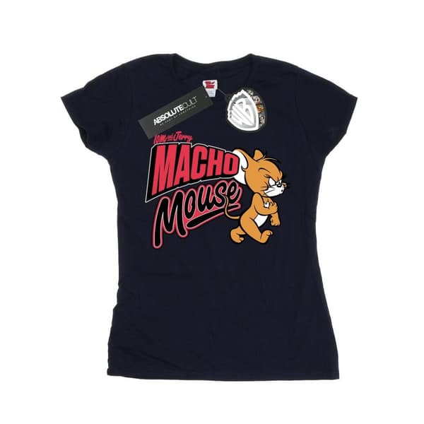Tom And Jerry Womens/Ladies Macho Mouse Cotton T-Shirt