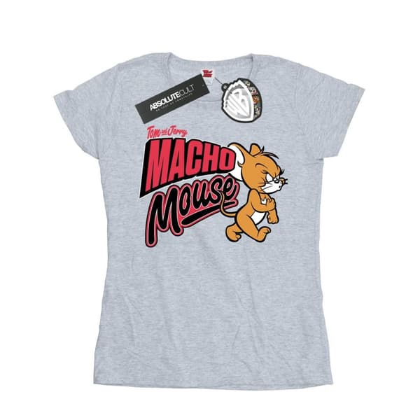 Tom And Jerry Womens/Ladies Macho Mouse Cotton T-Shirt