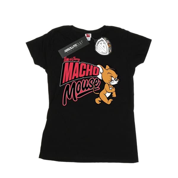 Tom And Jerry Womens/Ladies Macho Mouse Cotton T-Shirt
