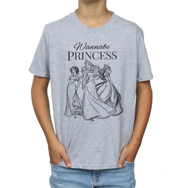 Disney Princess T-shirt för pojkar - Wannabe Princess
