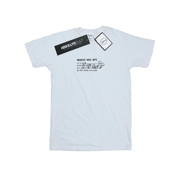 Disney Musse Pigg - T-shirt i bomull med modellavdelning för flickor White 7-8 Years